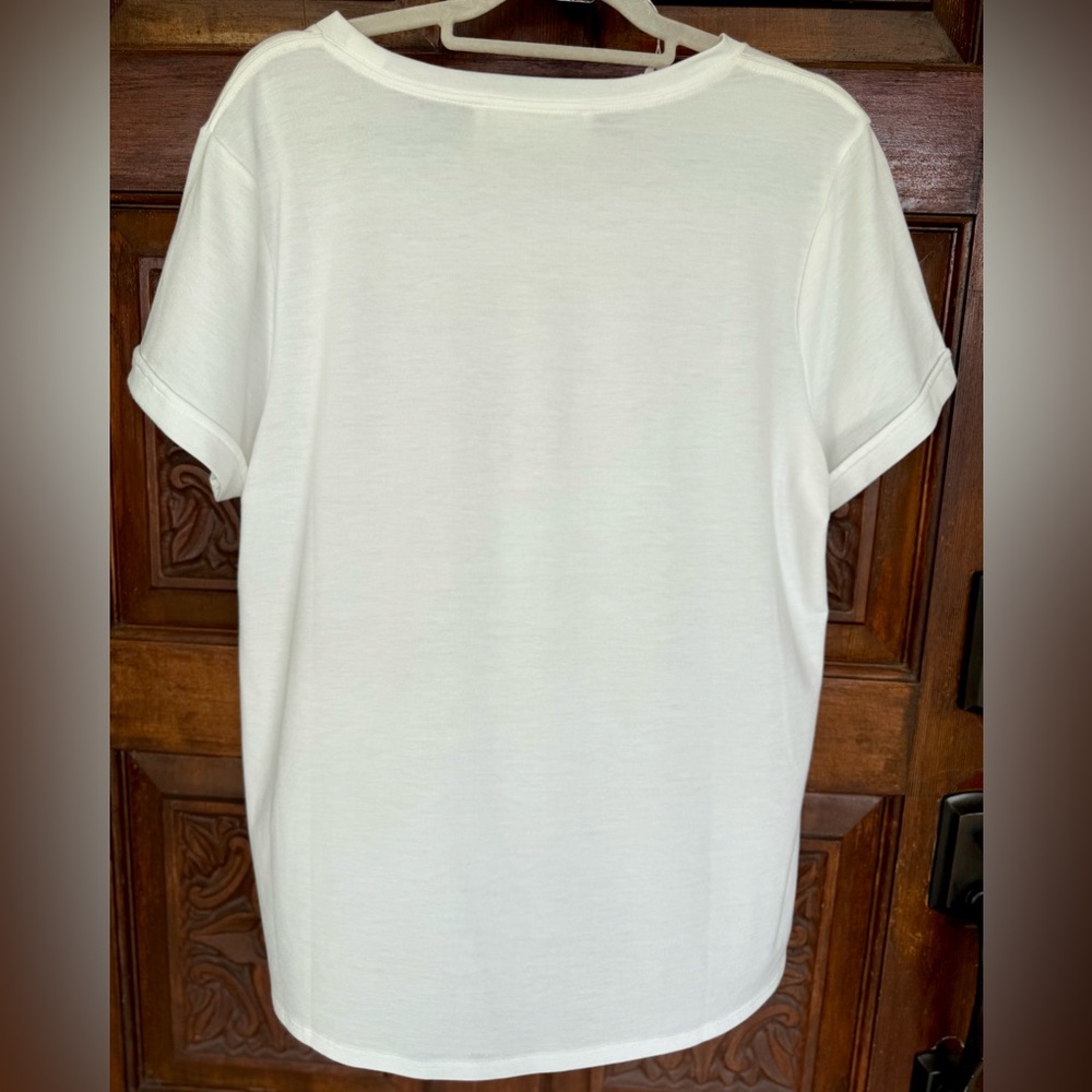 Hiatus Brand White Short Sleeve T-shirt With “Always Shine” On Front. Sz XL. EUC - Picture 9 of 11